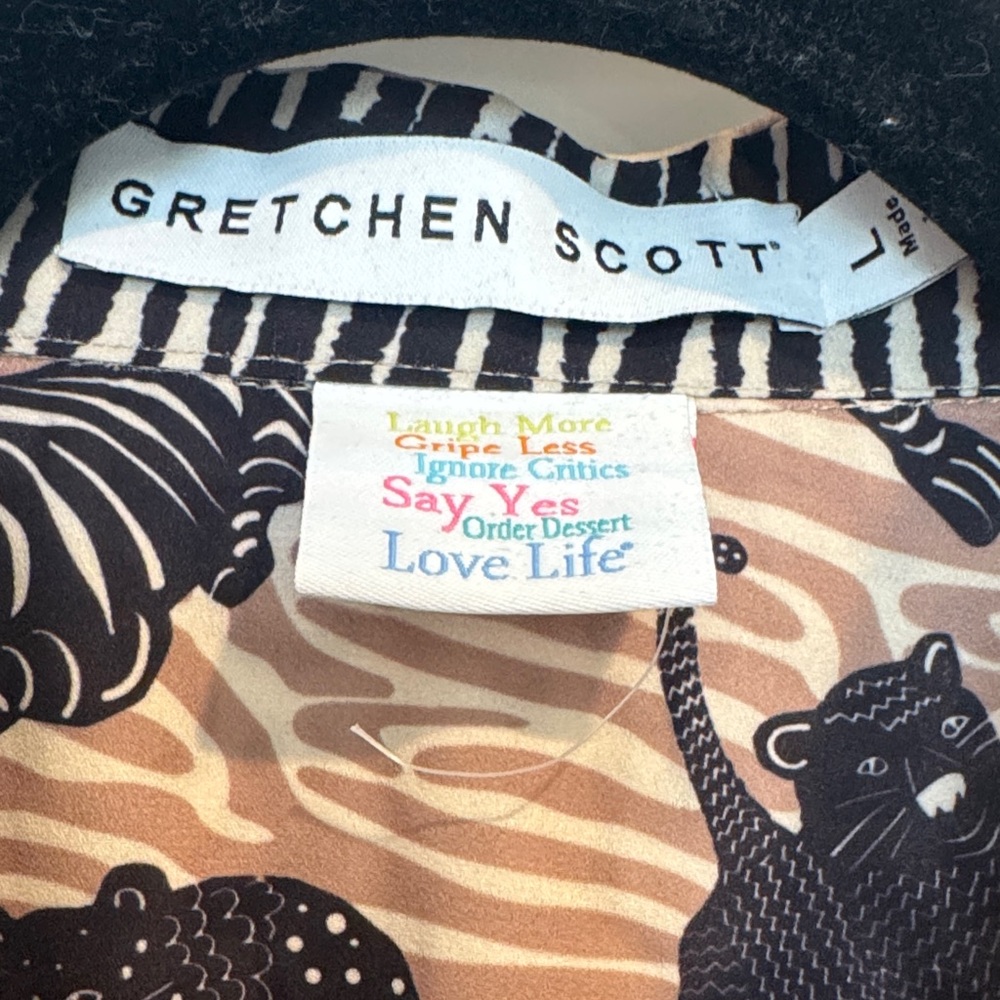 Gretchen Scott Designs Animal Print Long Sleeve Dress - Picture 3 of 8